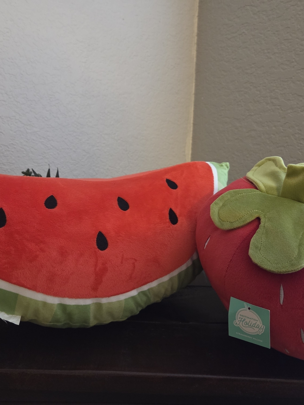 Plush Watermelon/Streawberry Pillows-